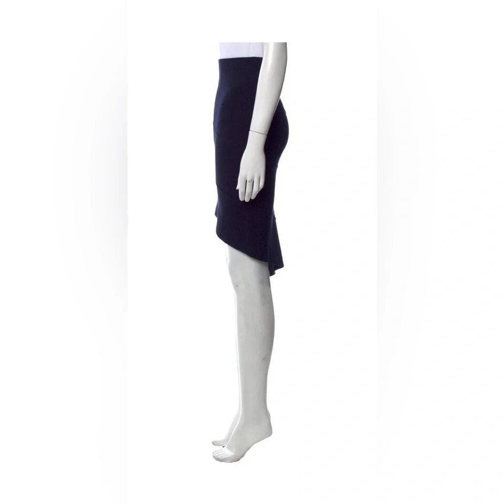 Opening Ceremony navy Asymmetrical knit Pencil Skirt - Picture 2 of 10